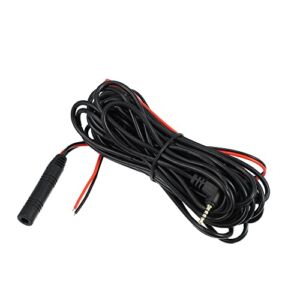 X AUTOHAUX 4 Pin 19.69ft 6m Car Backup Camera Extension Cable with 2.5mm Male Plug Wire for Dash Camera Cord Wires Car Rear View Camera