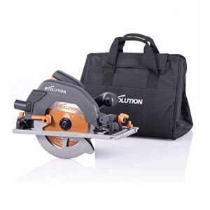 Evolution Power Tools R185CCSX+ 7-1/4″ Multi-Material Circular Track Saw Kit w/Carrying Bag