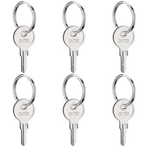 CH751 RV Keys for RV Campers Cabinets Push Locks, 6-Pack