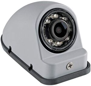Voyager VCMS50LGP Color CMOS IR LED Left Side Camera, Gray Primer Color, 1/4″ Sensor, Mirror (Reversed) Image Orientation, IR LED Low Light Enhancement, Built-in Microphone, 12V Power System