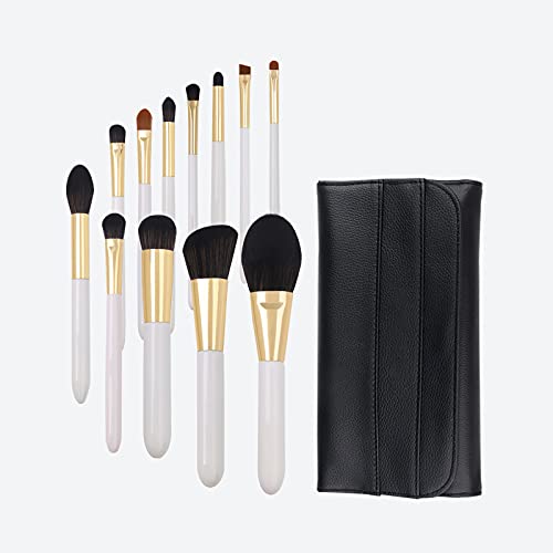 Makeup Brushes Set Professional 12pcs — Yuwaku Makeup Brushes with Case, White Red Make up Brush Set Professional include Eye Makeup Brushes, Lip Brush, Face Brush Set, Foundation Brush Set brochas de maquillaje profesional for Beginners and Experts Alike | The Storepaperoomates Retail Market - Fast Affordable Shopping