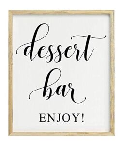 Darling Souvenir Dessert Bar, Enjoy! Wedding Party Sign Decor Signage- Frame Not Included