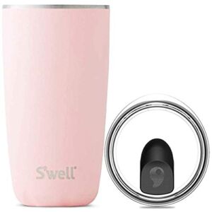 S’well tainless Steel Tumbler-18 Fl Oz-Pink Topaz-Triple-Layered Vacuum Insulated Containers Keeps Drinks Cold for 17 Hours and Hot for 4-with No Condensation-BPA Free Water Bottle, 18 oz