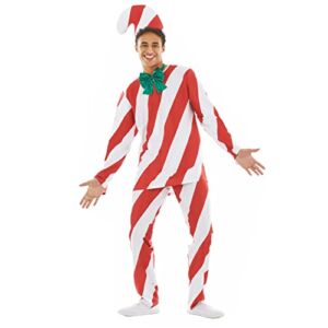 Fun Shack Adult Candy Cane Costume Adult Holiday Present Funny Mens Christmas Costumes for Adults Medium