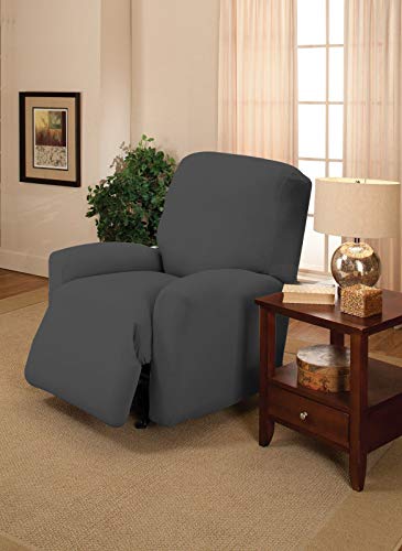 Madison Grey Jersey Stretch Large Recliner Slipcover | The Storepaperoomates Retail Market - Fast Affordable Shopping