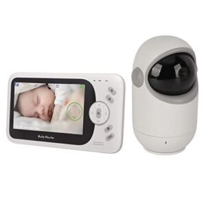 Baby Video Monitor, Music Function for Baby , 4.3 Inch Core Temperature Monitoring for (US Plug)