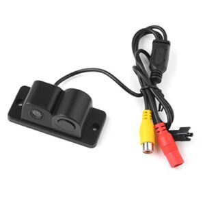 PONPY Waterproof 2 in 1 HD 170 Degree Wide Viewing Angle Car Reverse Backup Rear View Camera with Built-in Radar Parking Sensor