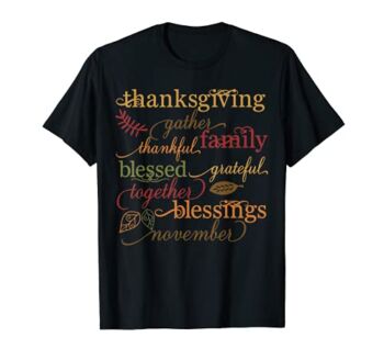 Thankful Blessings Thanksgiving Family t-shirt | The Storepaperoomates Retail Market - Fast Affordable Shopping