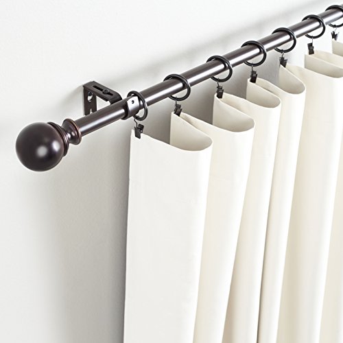 Amazon Basics Curtain Rod Clip Rings for 1″ Rod, Set of 7, Dark Bronze (Espresso) | The Storepaperoomates Retail Market - Fast Affordable Shopping