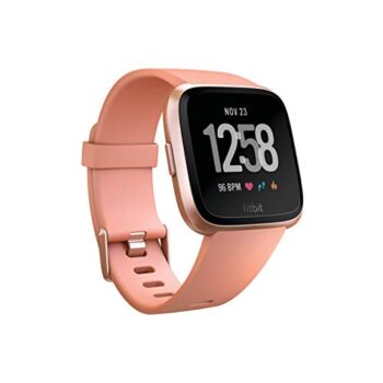 Fitbit Versa Smart Watch, Peach/Rose Gold Aluminium, One Size (S & L Bands Included) – (Renewed) | The Storepaperoomates Retail Market - Fast Affordable Shopping