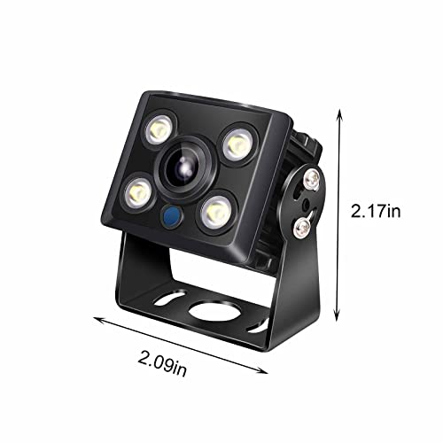 AHD Car Camera Large Truck AHD720P High-Definition Night Vision Camera with 4 Lights IP67 Waterproof IR Night Vision Wide Angle Magnetic Rear View Parking Camera for Trailers Trucks RVs (Black) | The Storepaperoomates Retail Market - Fast Affordable Shopping