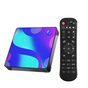 Android TV Box 11.0, Smart TV Box 4GB / 64GB RK3318 Quad-Core, Support 2.4G/5.8G Dual WiFi BT 4.0 Ethernet LAN 3D 4K