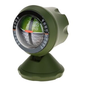 Car Compass,Outdoor Multifunction Car Inclinometer Angle Slope Meter Balancer Compass Camp Measure Equipment Slope Meter Analog Tilt Meter