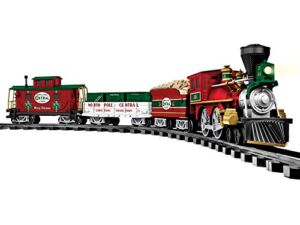 Lionel North Pole Central Ready-to-Play Freight Set, Battery-powered Model Train Set with Remote Multi, 50 x 73″