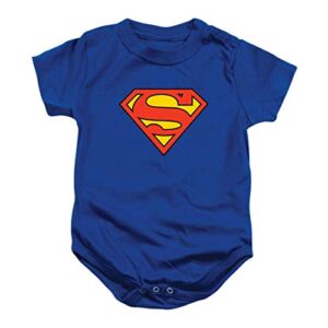 Superman Classic Logo Baby Onesie Bodysuit (12 mos)