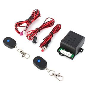 Qiilu Replacement Auto Parts, DC12V 1 Set Universal Car Immobilizer Lock Alarm System Anti Theft Protection