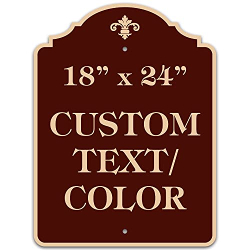 Custom Sign, Customized for Outdoor/Indoor Use, Personalized Designer Style Sign, – 18×24 Inch, 24 Colors, Rust-Free Thick AlumaBond – Made by: My Sign Center, USA (Florolex I – Flood) | The Storepaperoomates Retail Market - Fast Affordable Shopping