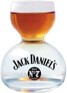 Jack Daniel’s Chaser Jigger Double Bubble Shot Glass – 3 Oz by Jack Daniel’s
