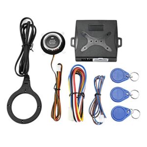 NovelBee 12V Smart Start System,Car Lock System with Keyless Go Engine Start or Stop Push Button