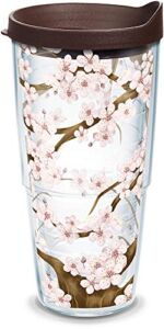 Tervis Tumbler 24 oz with Travel Lid, Cherry Blossom