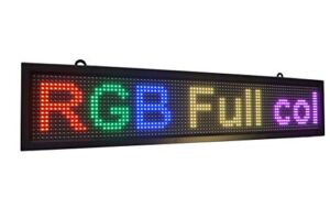 LED display with WIFI FULL color sign 40″ x 8″ with high resolution P10 and new SMD technology. HIGH BRIGHTNESS ,Perfect solution for advertising