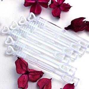 GIFTEXPRESS 96 pcs 4.2″ White Heart Bubble Wands, Party Favors for Weddings Supplies, Valentine’s Day, Party and Anniversaries (96 Pack)