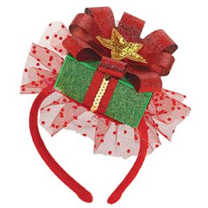 amscan Fun-Filled Christmas and Holiday Party Gift Fascinator (1 Piece), 8″ x 5″, Multicolor