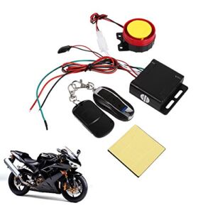 Motorcycle Alarm System Anti Theft, 12V Motorcycle Alarm with Remote Car Alarm System Remote Control Remote Engine Start Arming