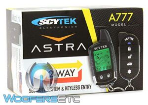 Scytek Astra 777 Full Car Alarm Pager Remote 2-Way Security LCD