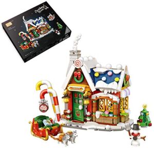 HMANE Christmas House Gift Mini Blocks Kids Building Kit, 788Pcs Gingerbread House Building Blocks Model Set
