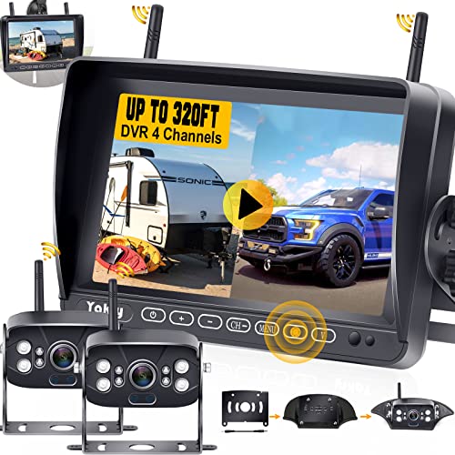 RV Backup Camera Wireless HD 1080P 2 Wireless Rear View Camera Highway Observation System 7 Inch DVR Monitor Touch Key for RVs,Trailers,5th Wheels with Adapter for Furrion Pre-Wired RVs Yakry Y28 | The Storepaperoomates Retail Market - Fast Affordable Shopping