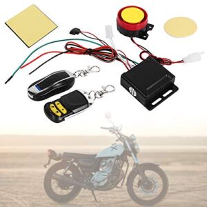Motorcycle Bike Anti-Theft Alarm System, 12V Universal Anti-Theft Security Alarm with Double Remote Control
