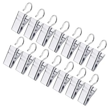120 Pack Heavy-Duty Hook Clip Set Metal Curtain Clips for Curtain Photos Home Party Decoration Art Craft Display – Silver | The Storepaperoomates Retail Market - Fast Affordable Shopping