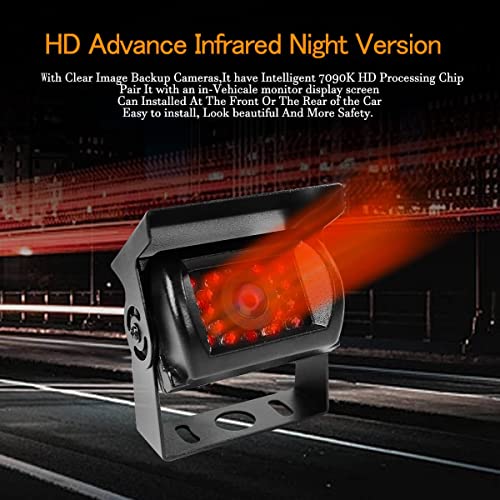 Waterproof IP68 Car Rear View Reverse Backup Camera 18 LED CCD IR Night Vision Car Rear View Reversing Parking Backup Camera for 12V 24V Bus Truck Trailer RV Pickups Motorhome Vehicle +10m RCA Cable | The Storepaperoomates Retail Market - Fast Affordable Shopping