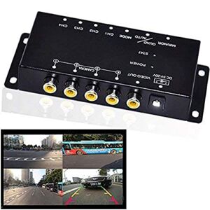 Auto Wayfeng WF® IR Control 4 Cameras Video Control Car Cameras Image Switch Combiner Box for Left View Right View Front Rear Parking Camera Box