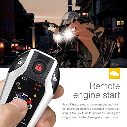 Two Way Motorcycle Alarm Device Anti-theft Security System Remote Engine Automatically Lock/Unlock for Scooter Motorbike Universal | The Storepaperoomates Retail Market - Fast Affordable Shopping