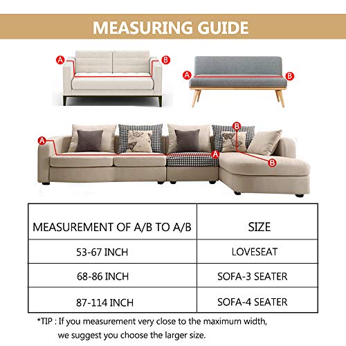 Eunzel Stretch Sofa Covers,Loveseat Slipcovers with Elastic Bottom,Slip Resistant Furniture Protector(Loveseat,Palm Leaf) | The Storepaperoomates Retail Market - Fast Affordable Shopping