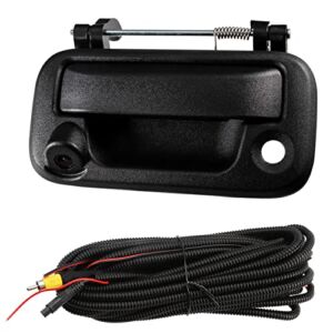 Tailgate Handle Backup Camera Car Rear View Safety Parking Reverse Camera with Kit Wiring Compatible with Ford 2004- 2014 F150, 2008- 2016 F250 F350 F450 F550