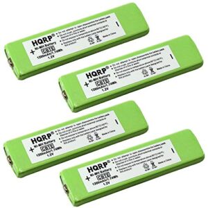 HQRP 4-Pack Gumstick Battery Compatible with Sony NC-5WM NC-6WM NH-9WM NH-10WM NH-14WM 1-528-231-11 D-777 D-E01 D-E888 D-E900 D-E905 D-E990 D-E999 D-EJ01 D-EJ825 D-EJ885 D-EJ915 WM-EX610 WM-EX612