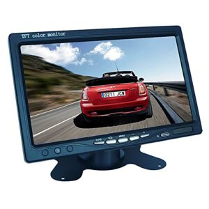7 inch Rearview Car LCD Monitor, Buyee Portable 7″ TFT LCD Digital with HD Full Color Wide Screen for Car Rear View Backup Camera