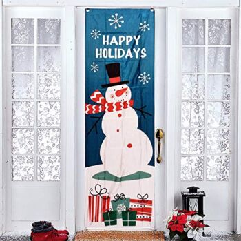 TDL Happy Holidays Door Cover – 28″ x 76″ – Snowman Door Cover – Great Christmas Decoration | The Storepaperoomates Retail Market - Fast Affordable Shopping