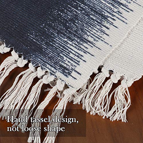 KIMODE Cotton Fringe Table Runner 14 X 72 in, Farmhouse Gradient Bohemian Woven Tassels Macrame Dinning Table Linen Machine Washable Minimalist Home Decorative (14 in x 72 in, Gradient) | The Storepaperoomates Retail Market - Fast Affordable Shopping