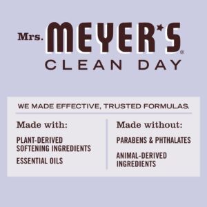 Mrs. Meyer’s Dryer Sheets, Fabric Softener, Reduces Static, Infused with Essential Oils, Lavender, 80 Count
