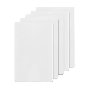 ENERLITES Screwless Blank Wall Plate, Child Safe Blank Device Outlet Cover, Standard Size, 1-Gang 4.68″ x 2.93″, Polycarbonate Thermoplastic, UL Listed, SI8801-W-5PCS, Glossy, White, 5 pack