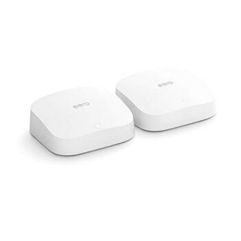 Amazon eero Pro 6 mesh Wi-Fi 6 system | Fast and reliable gigabit speeds | connect 75+ devices | Coverage up to 3,500 sq. ft. | 2-pack, 2020 release | The Storepaperoomates Retail Market - Fast Affordable Shopping