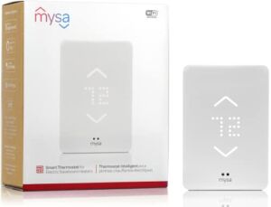 Mysa Smart Thermostat for Electric Baseboard and in-Wall Heaters V2 | Connects with Smart Devices, Control Remotely, Pairs with WiFi or NFC, Easy Connection & Setup, Energy Saving