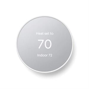 Google Nest Thermostat – Smart Thermostat for Home – Programmable Wifi Thermostat – Snow