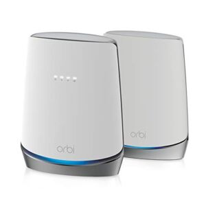 NETGEAR Orbi Whole Home WiFi 6 System with DOCSIS 3.1 Built-in Cable Modem (CBK752) – Cable Modem Router + 1 Satellite Extender | Covers up to 5,000 sq. ft. 40+ Devices | AX4200 (Up to 4.2Gbps)