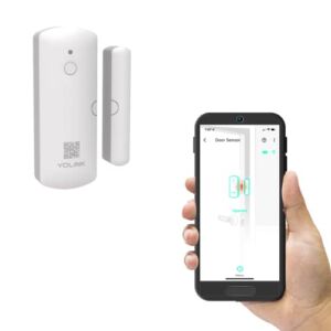 Smart Window Door Sensor, YoLink 1/4 Mile Long Range Wireless Door Sensor Works with Alexa IFTTT, Smartphone Monitoring App Alerts Open Reminder, Alexa, IFTTT, Home Assistant, YoLink Hub Required