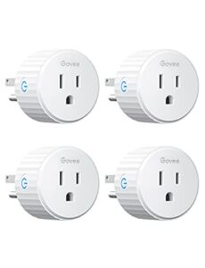 Govee Smart Plug, WiFi Plugs Work with Alexa & Google Assistant, Smart Outlet with Timer & Group Controller, WiFi Outlet for Home, No Hub Required, ETL & FCC Certified, 2.4G WiFi Only, 4 Pack